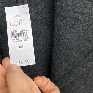 Loft Lightweight fall gray single button coat